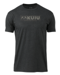 KUIU Topo Block Logo T-Shirt | Charcoal