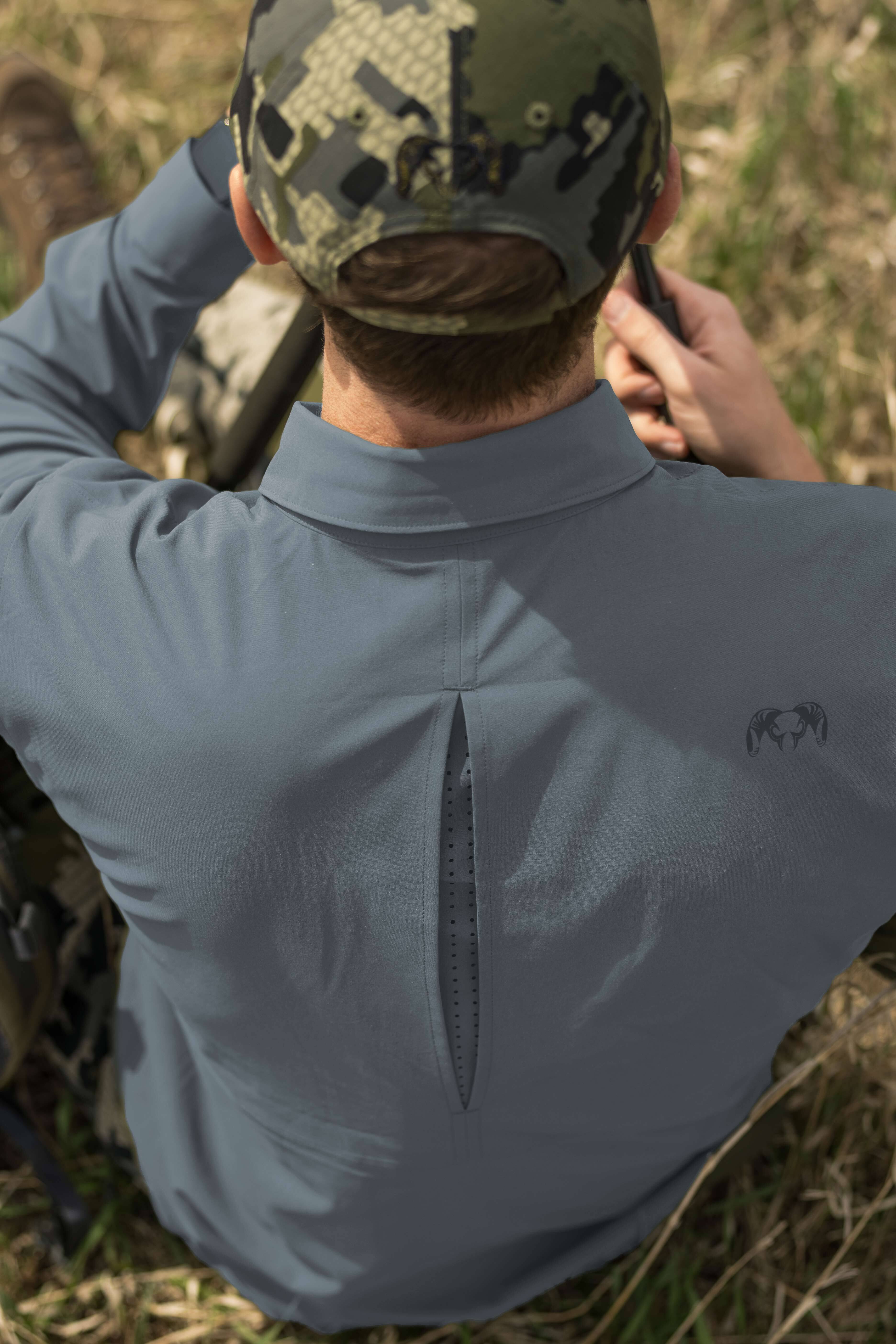 Mesa Vented LS Snap Shirt | Slate
