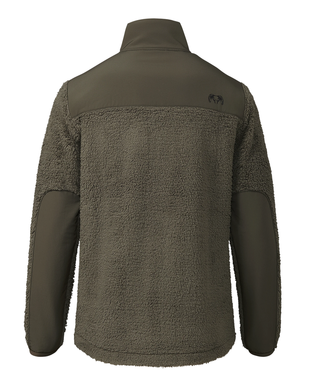 Sherpa Fleece Zip Pullover | Ash