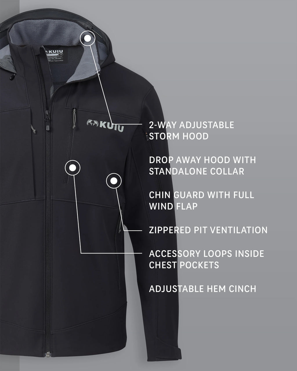 Guide PRO Hooded Jacket | Black