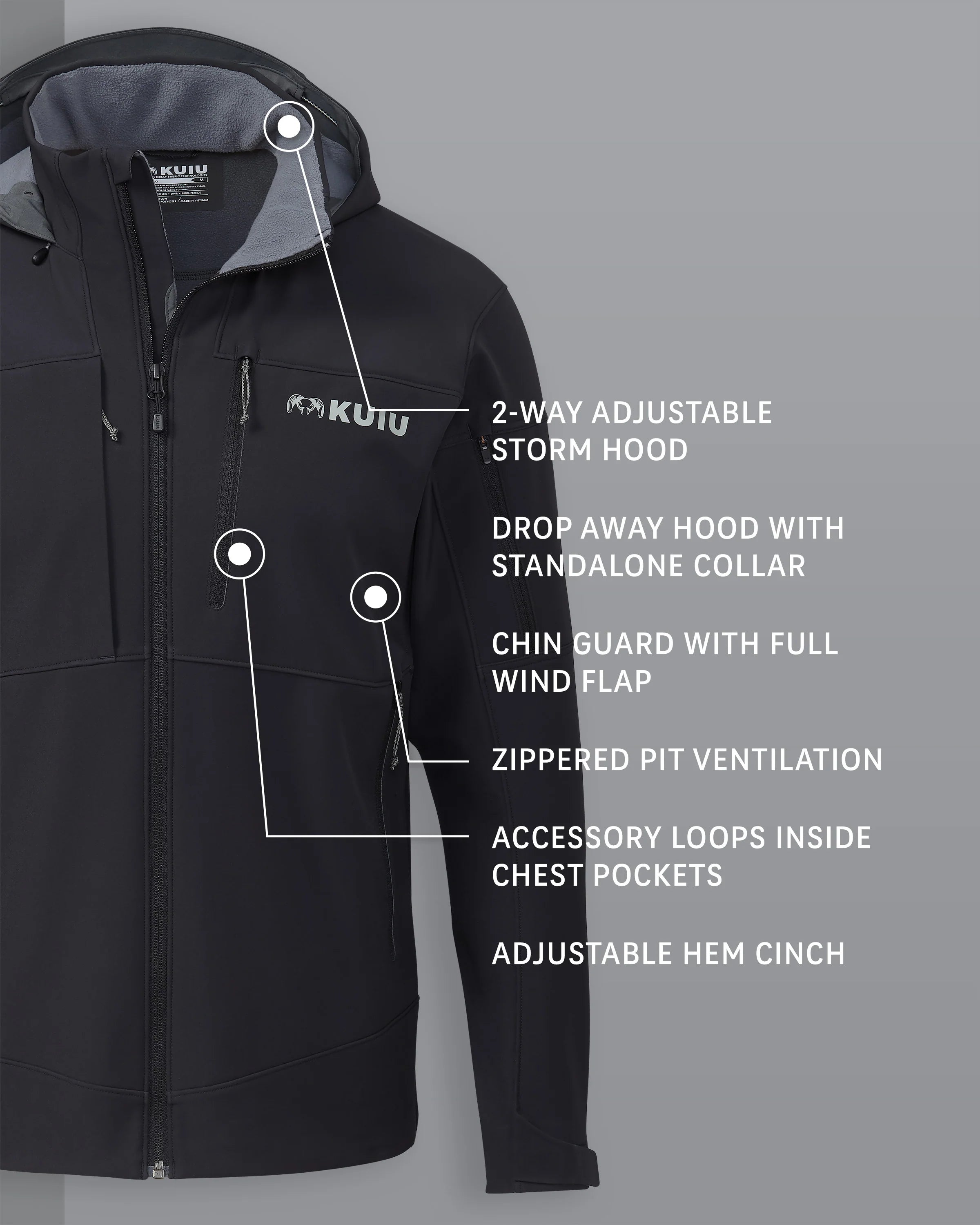 Guide PRO Hooded Jacket | Black