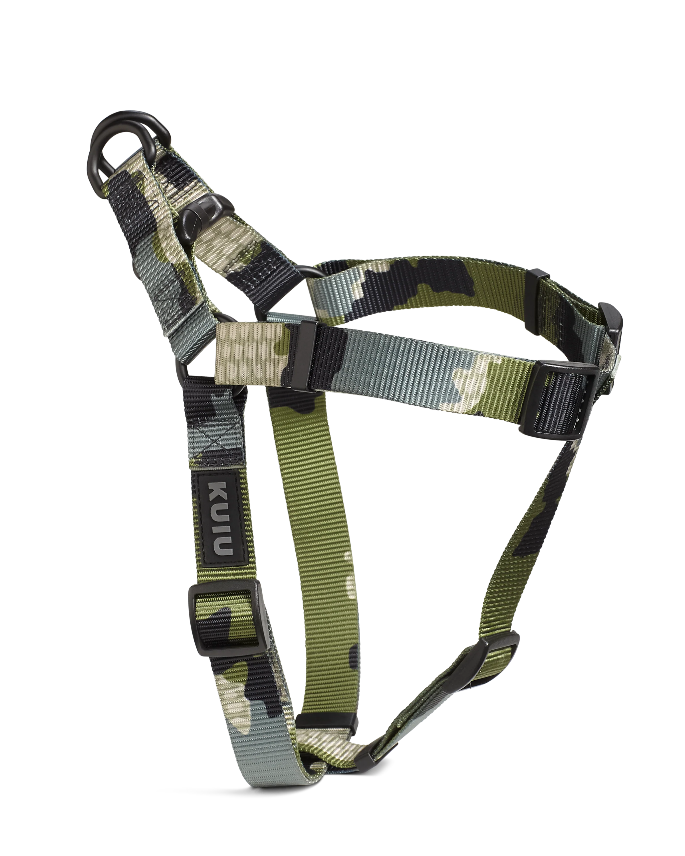 Camo Webbing Dog Harness | Verde