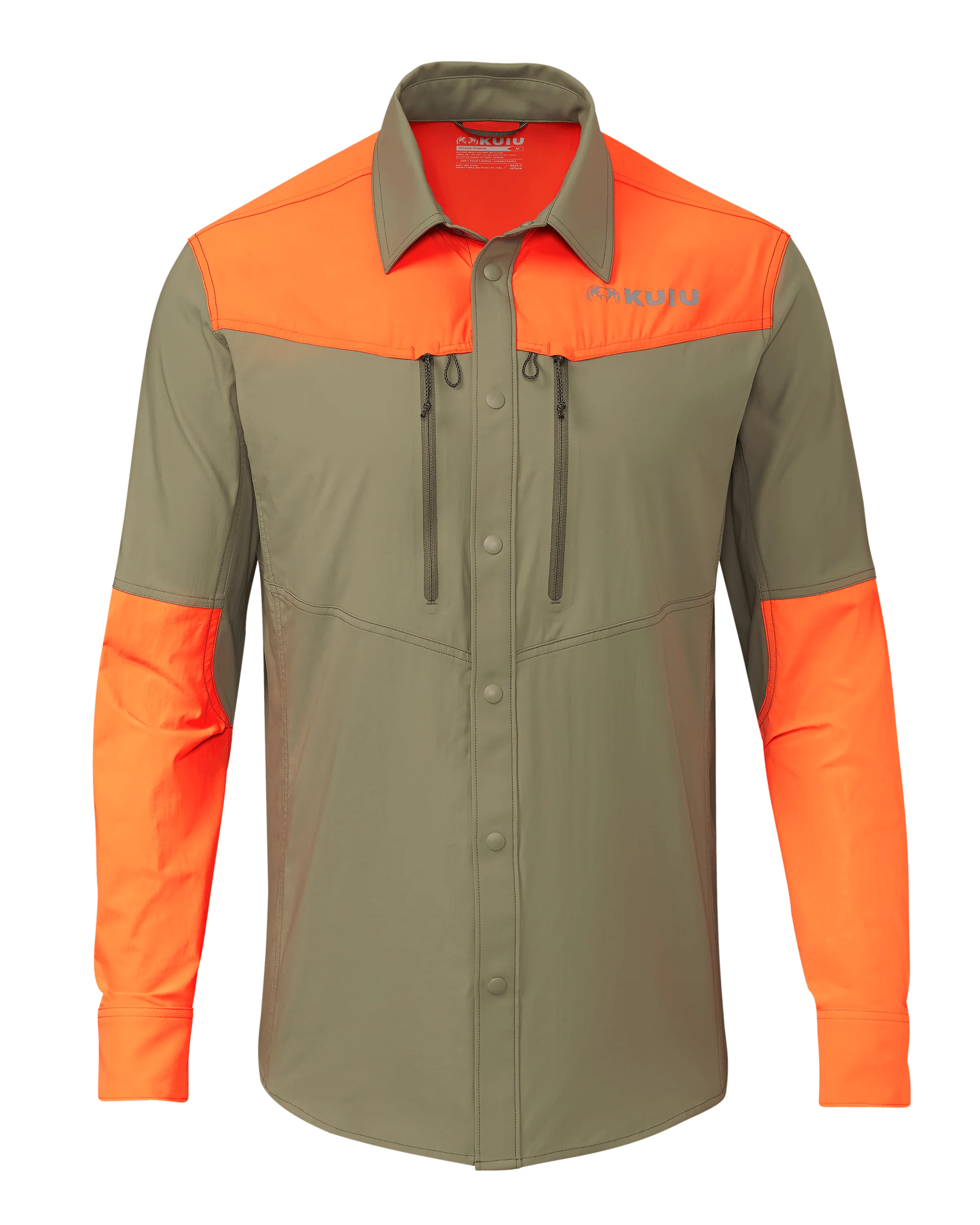 Upland Sporter Shirt | Khaki/Blaze Orange
