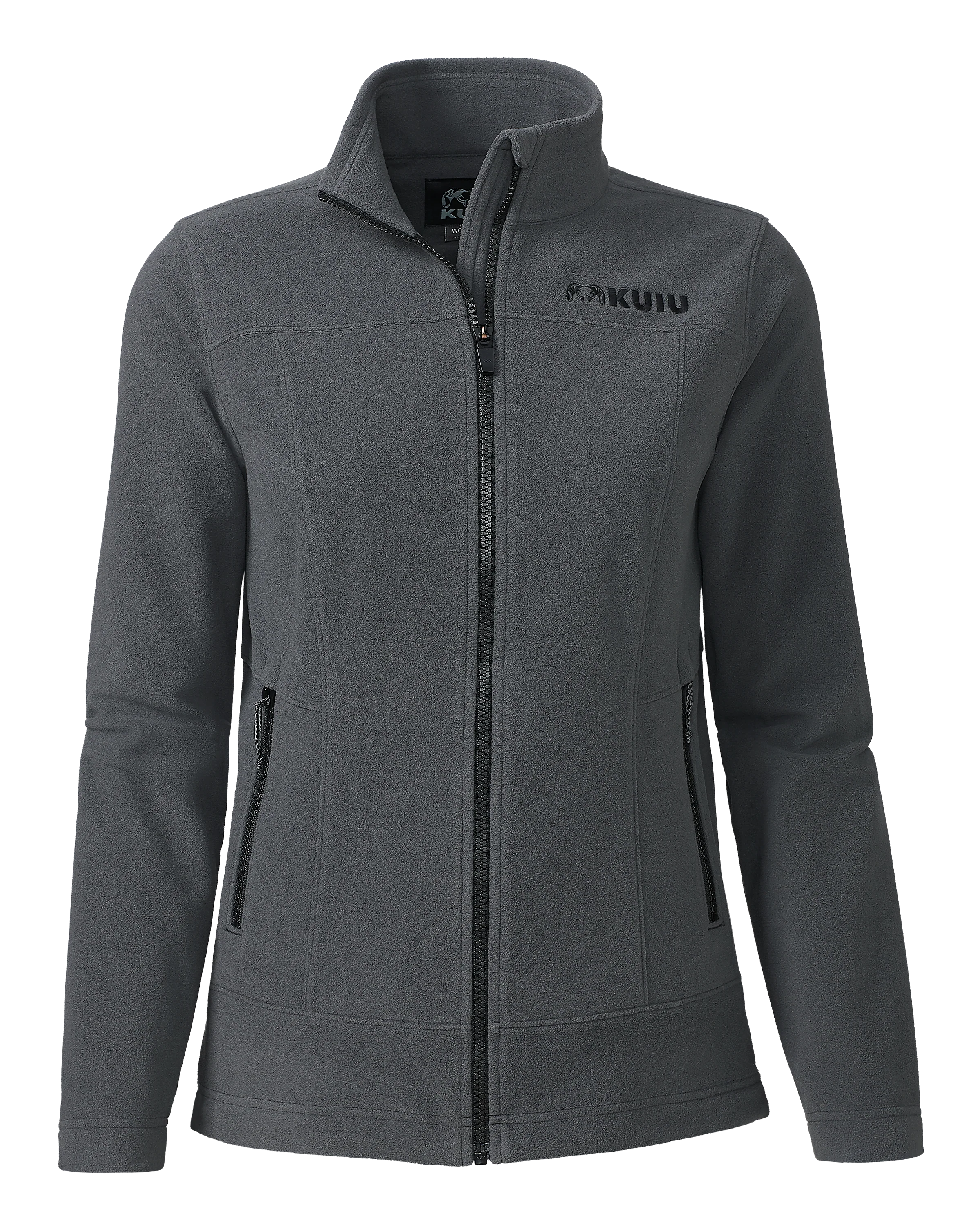 Women's Border Fleece Full Zip | Gunmetal
