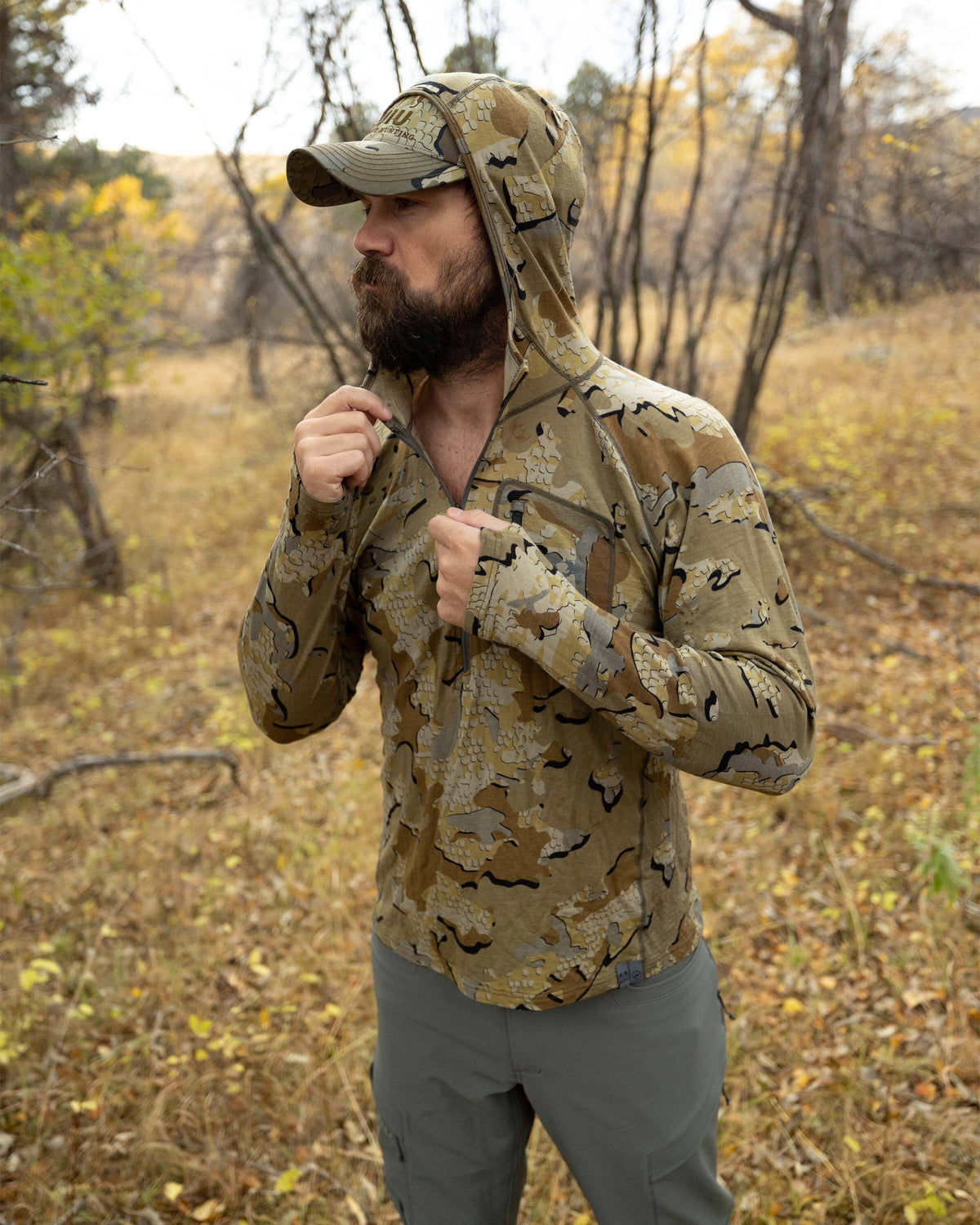 ULTRA Merino 145 Zip-T Hunting Hoodie | Bone