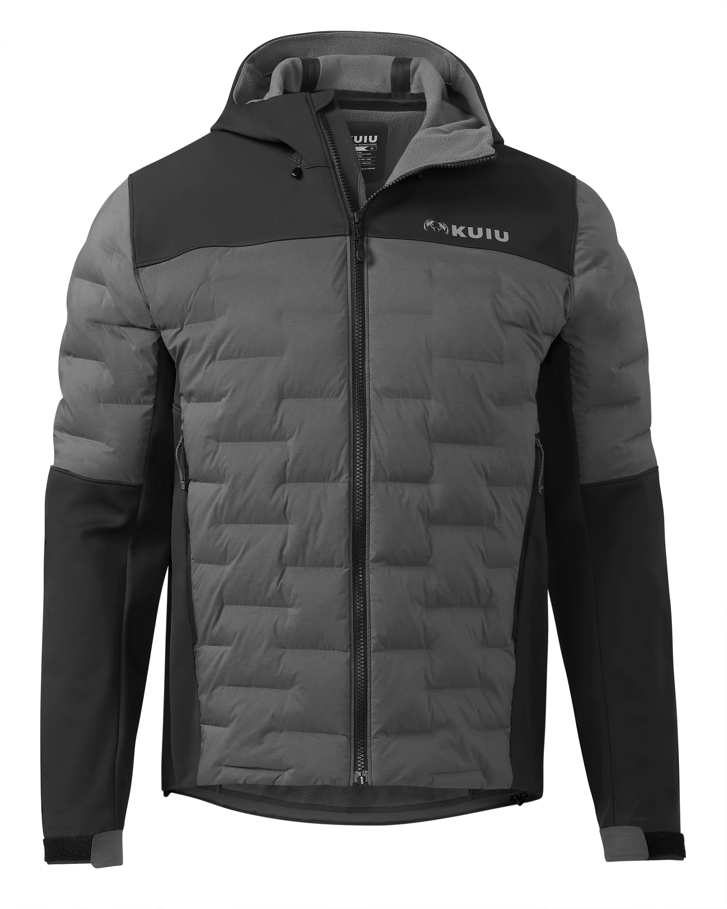 Axis Thermal Hybrid Hooded Jacket | Black-Gunmetal