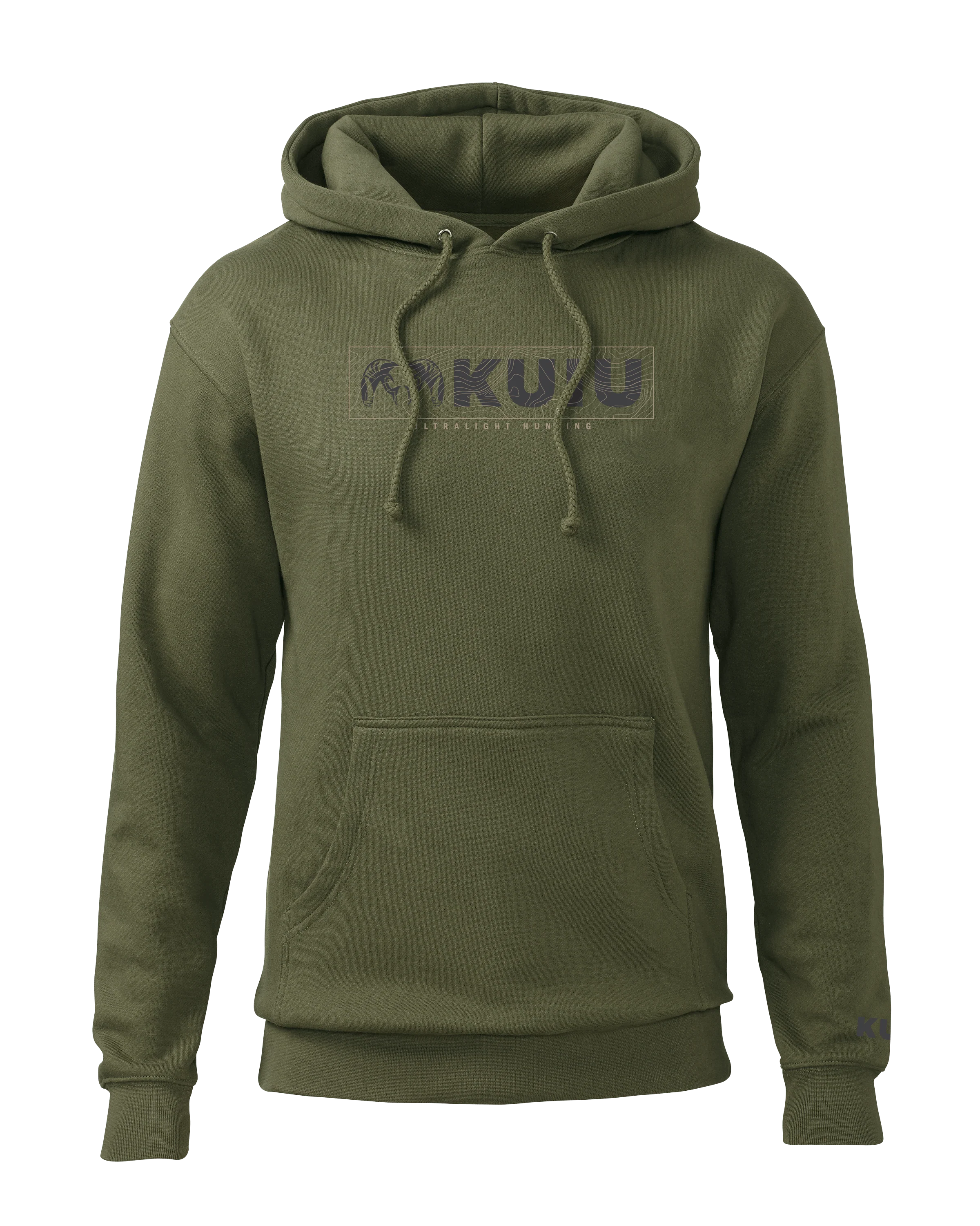 KUIU Topo Block Logo Hoodie | Army