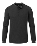 Canyon Waffle Henley | Black Heather