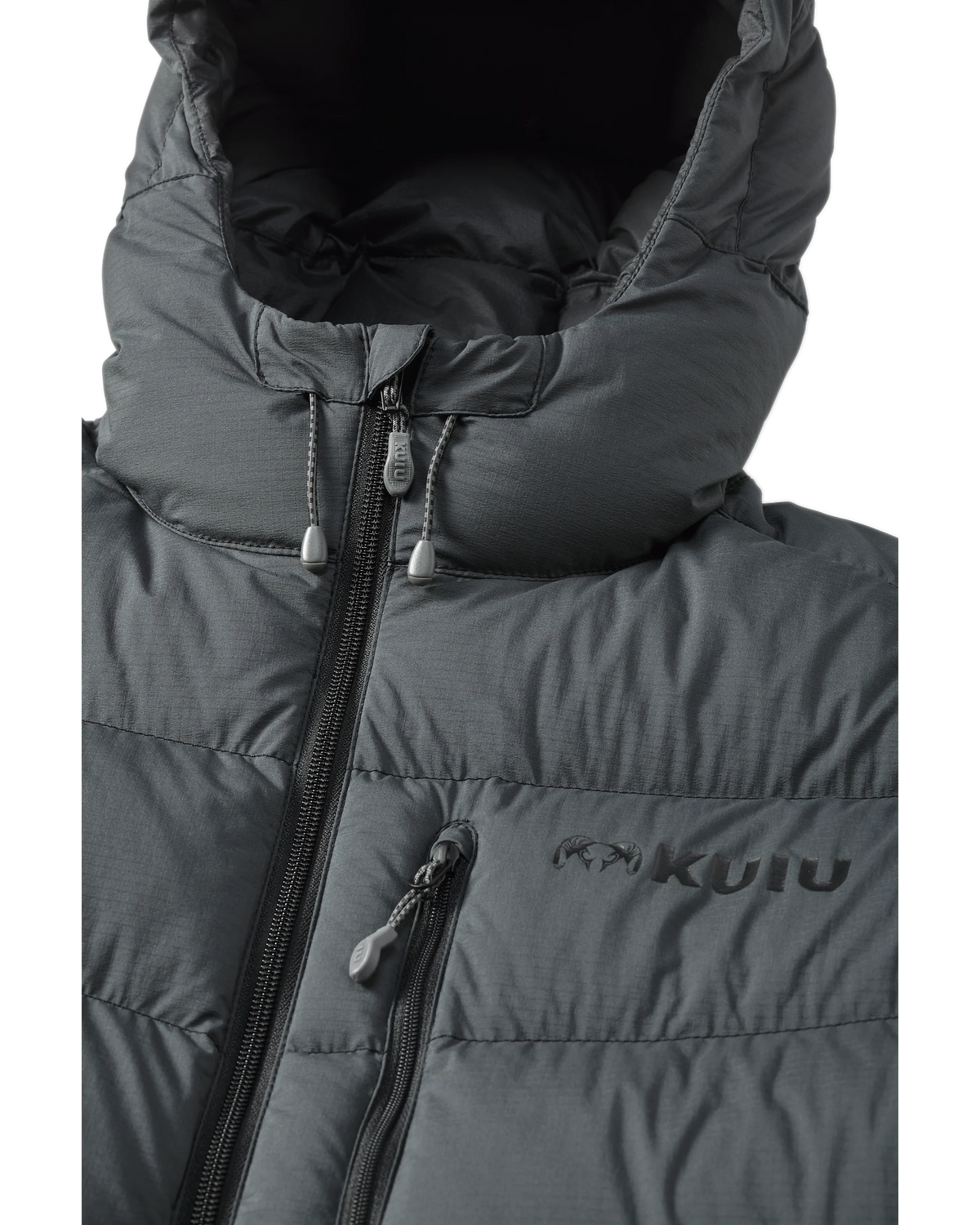Super Down PRO Hooded Jacket | Gunmetal