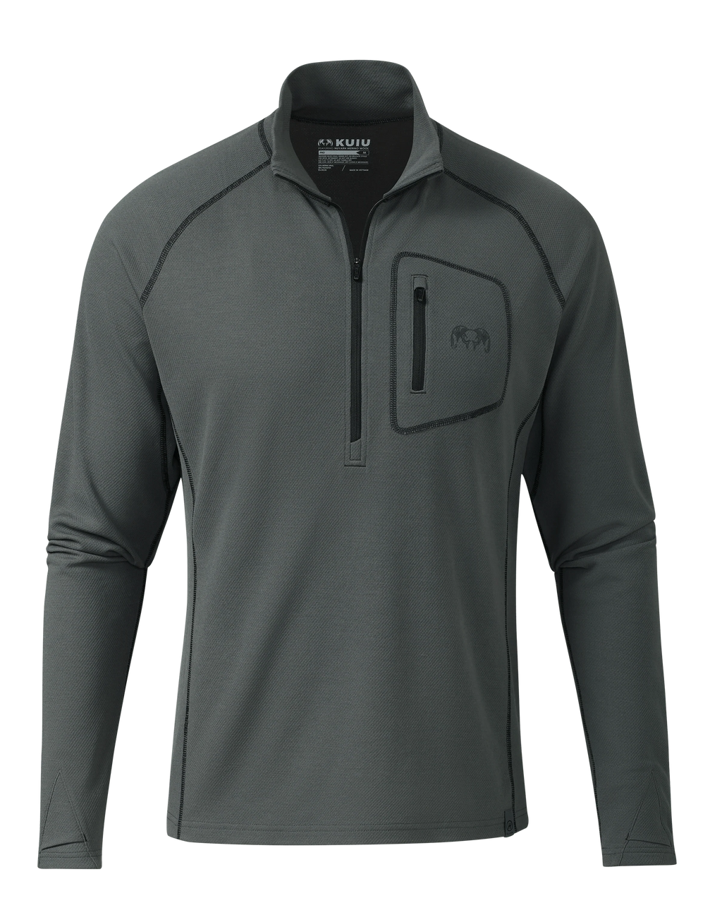 PRO Merino 200 Zip-T | Gunmetal