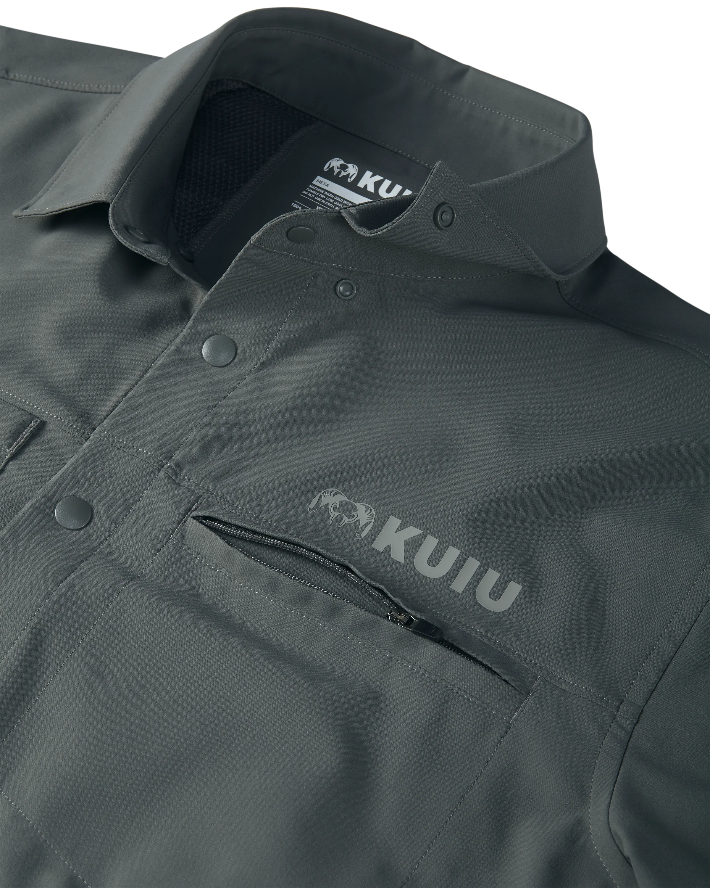 Mesa Vented SS Snap Shirt | Stone