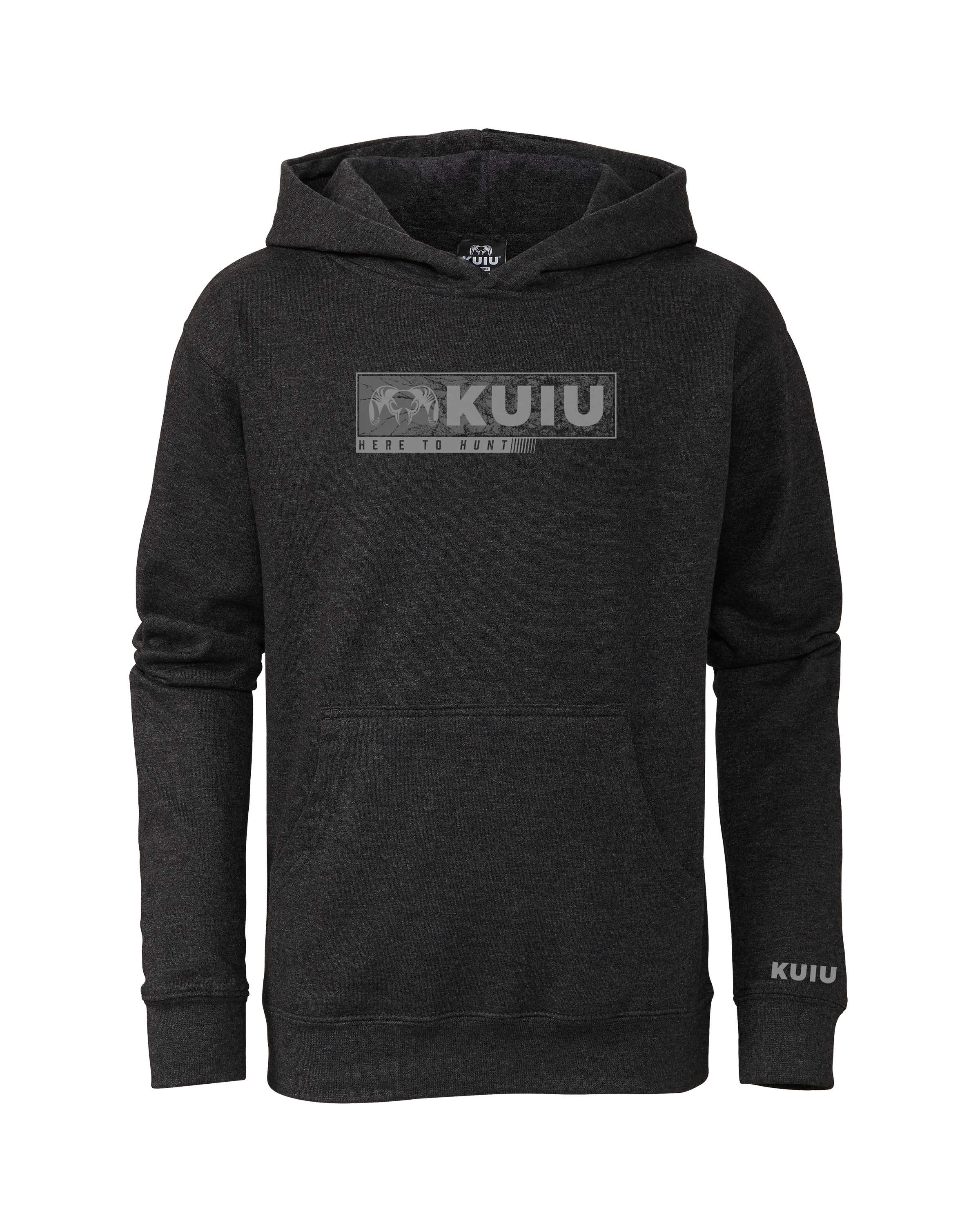 Youth Here to Hunt Gritstone Hoodie | Charcoal