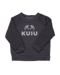 Toddler Stacked Logo Crewneck Sweatshirt | Light Grey