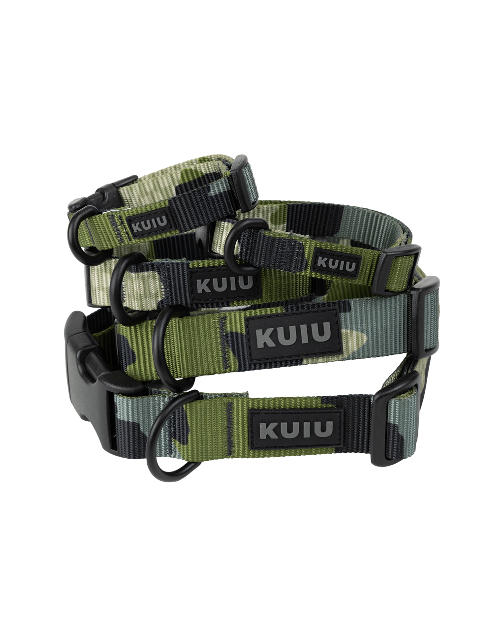 Camo Webbing Dog Collar | Verde