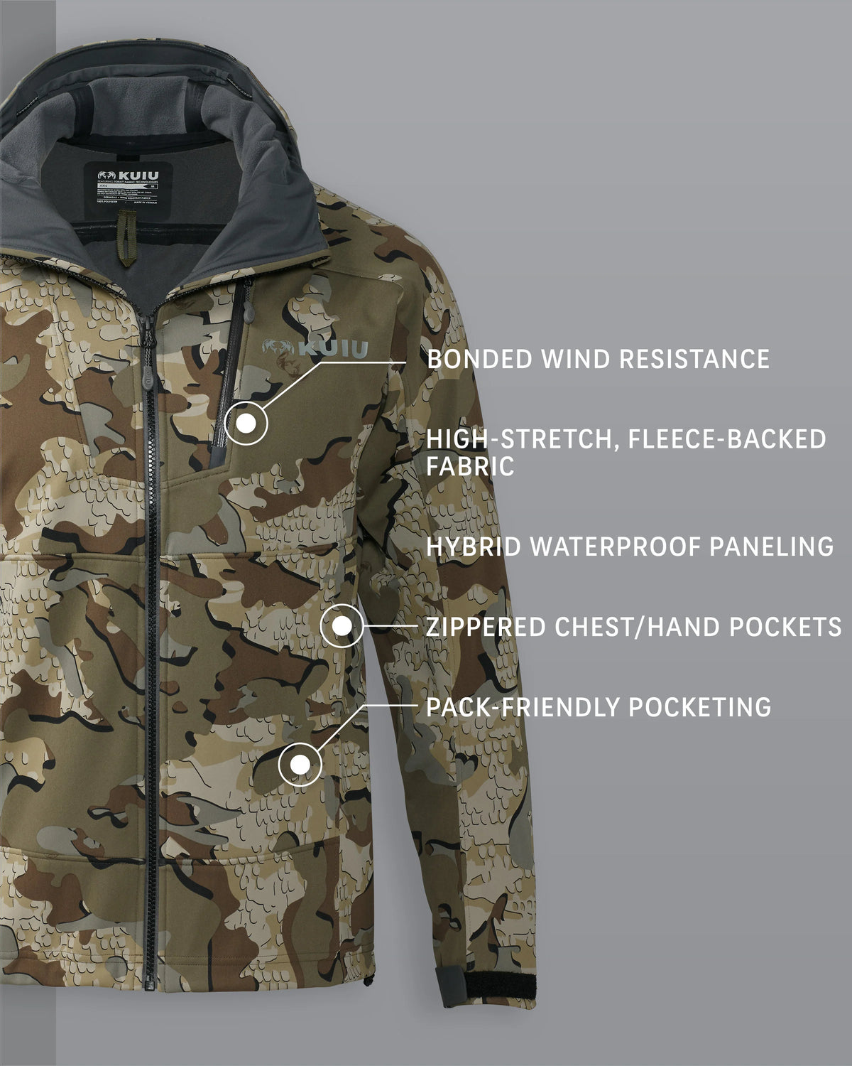 Axis Hybrid Hooded Jacket | Valo