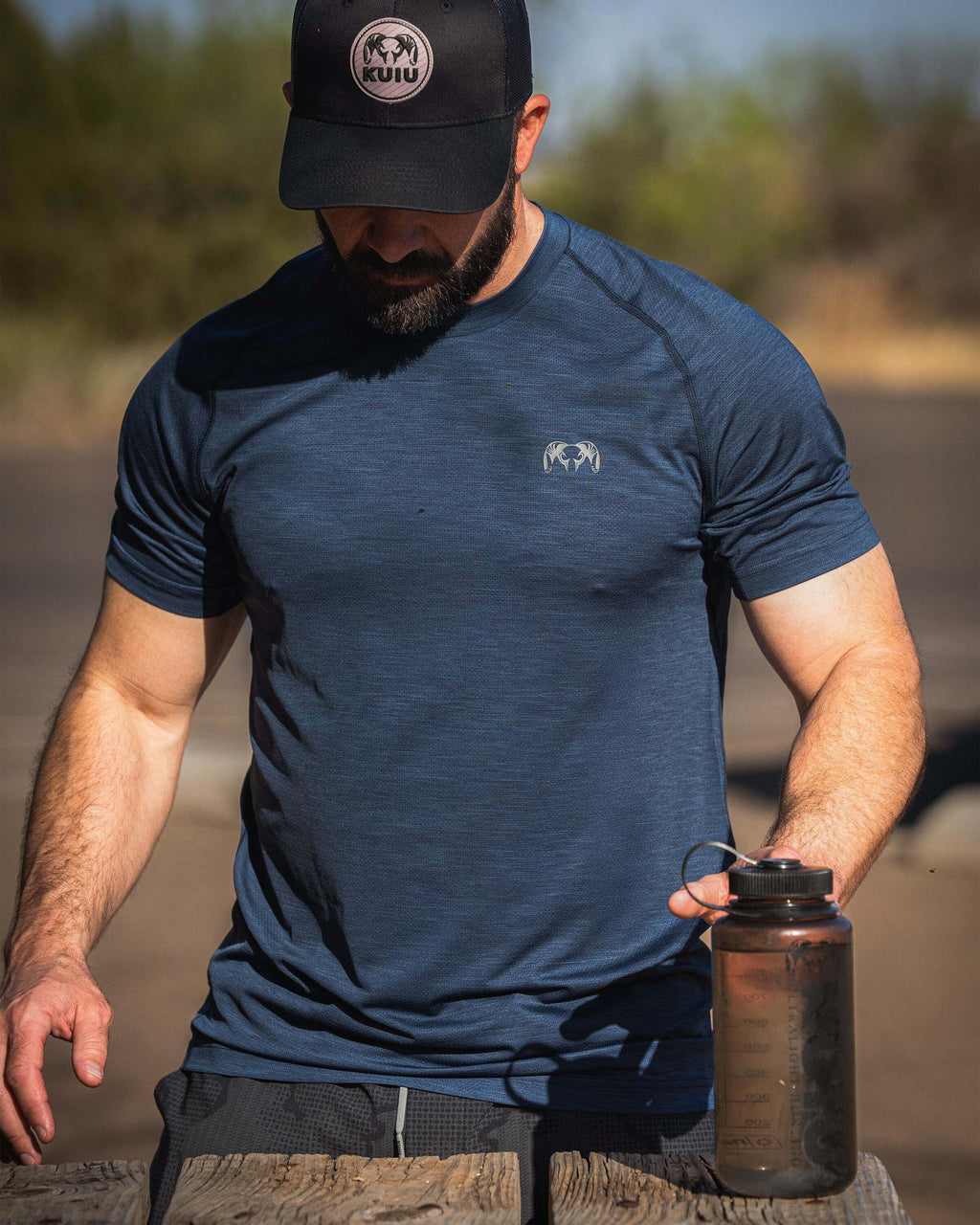 EnduroMesh SS Crew | Midnight Blue Heather