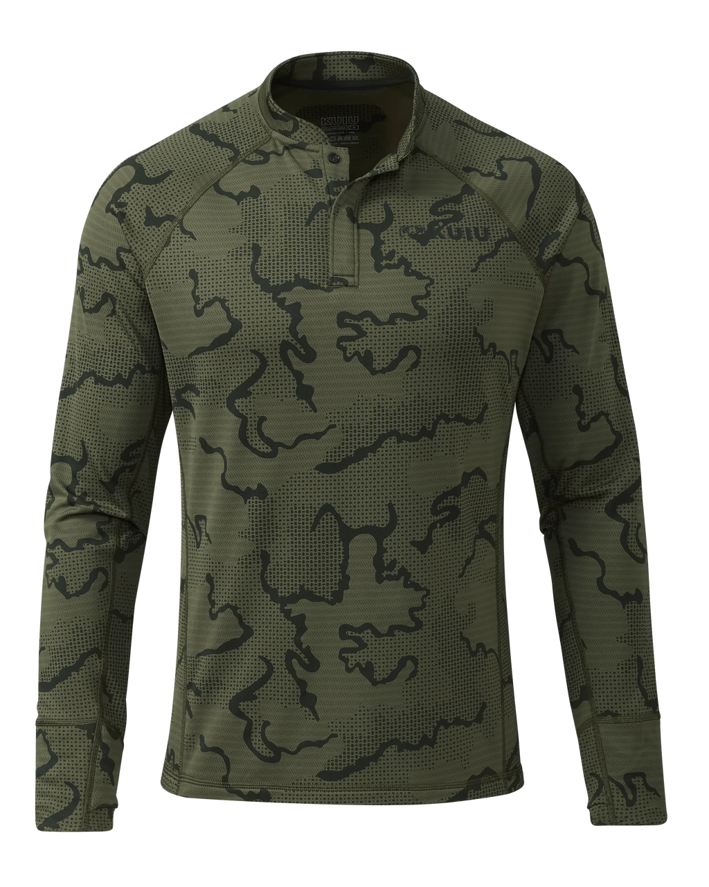 Ridgepoint Fleece Henley | Olive Tonal