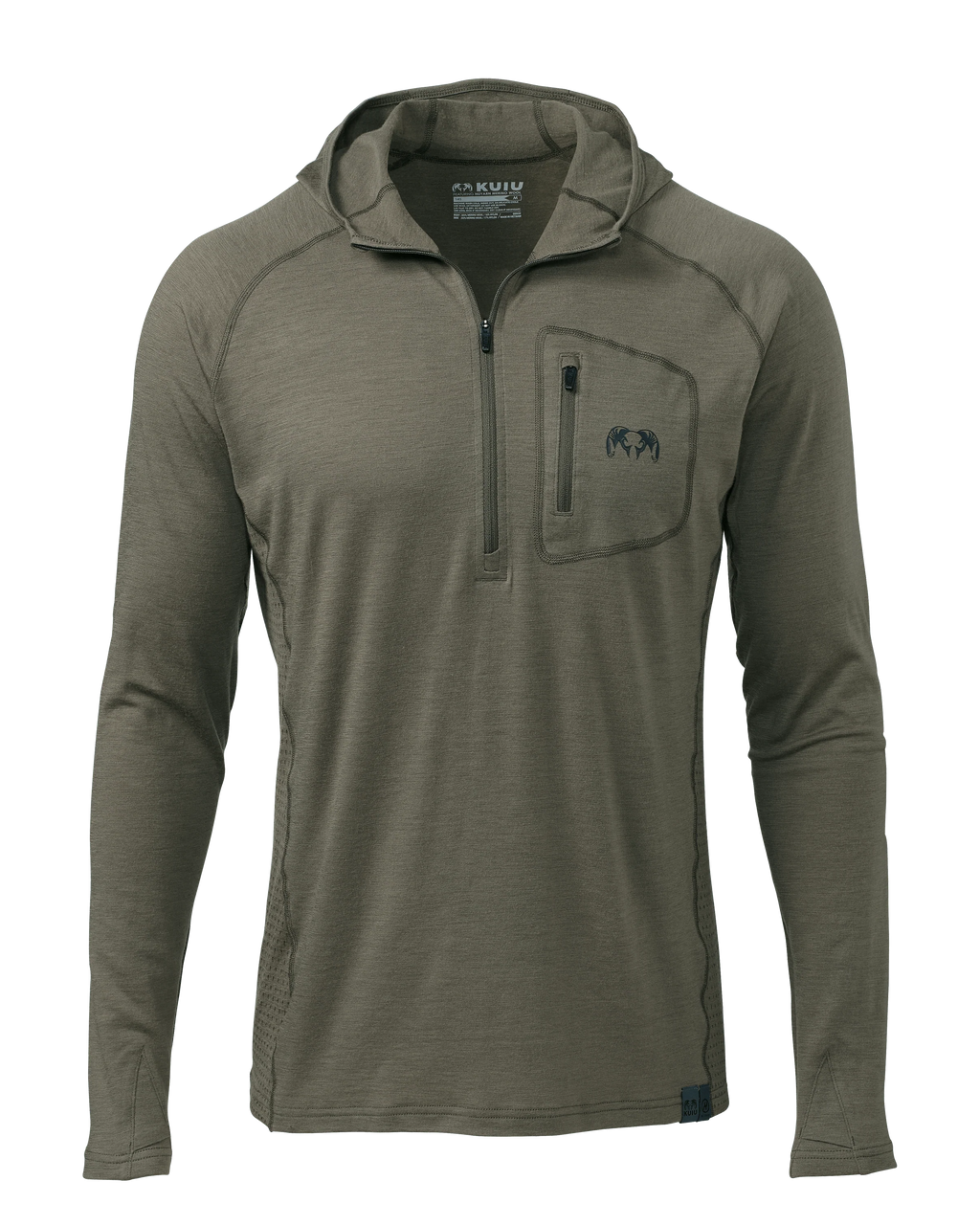 ULTRA Merino 145 Zip-T Hunting Hoodie | Ash