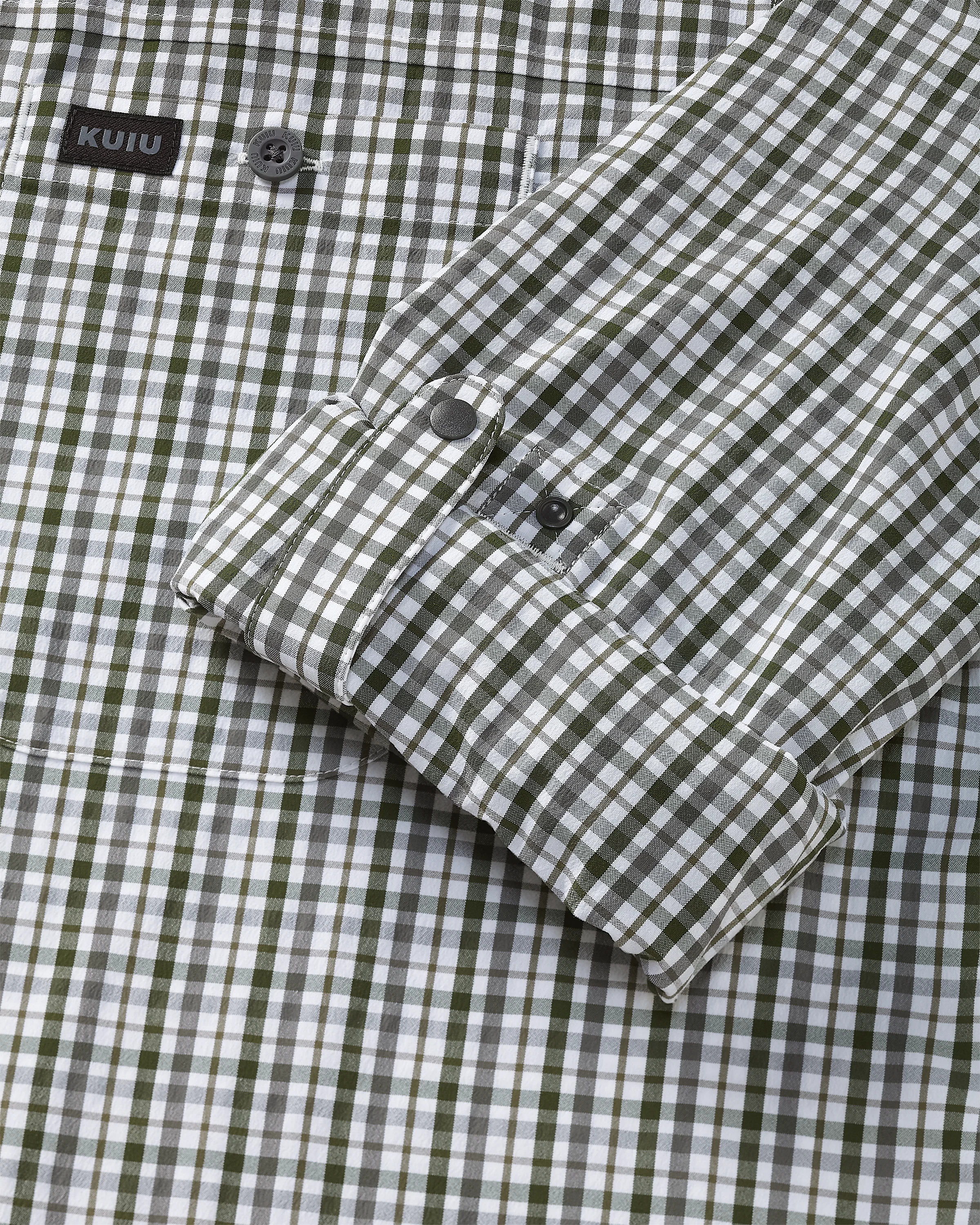 Borrego LS Shirt | Mini Cross Check Verde Plaid