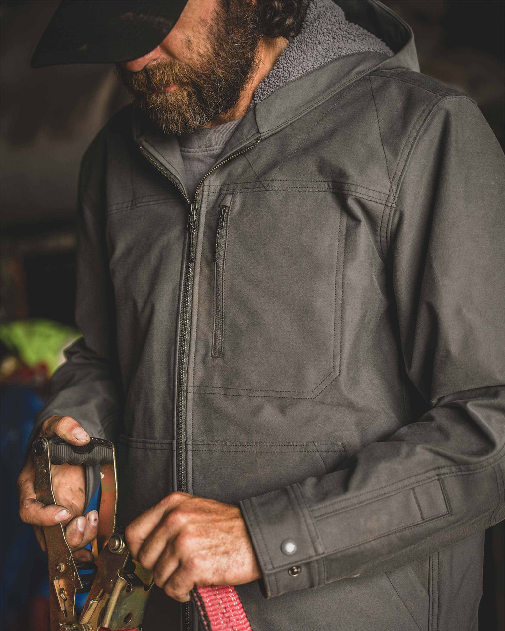 Brawley Hooded Fleece Jacket | Gunmetal