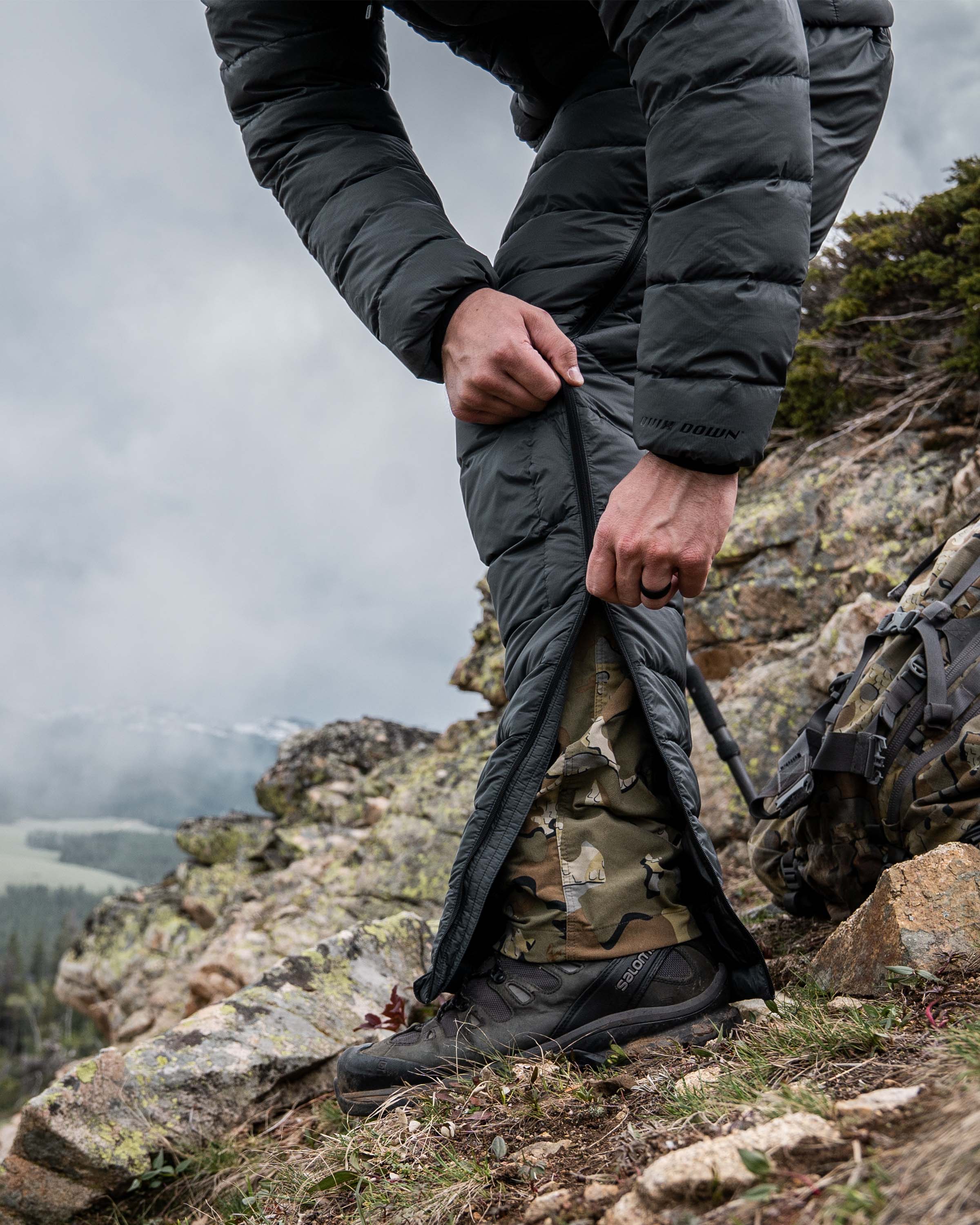 Super Down LT Pant | Ash