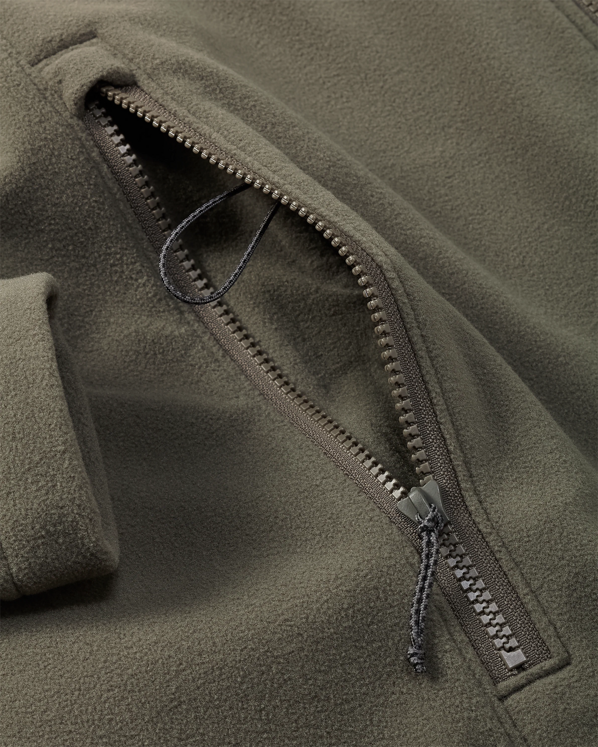 Border Fleece Full Zip | Ash