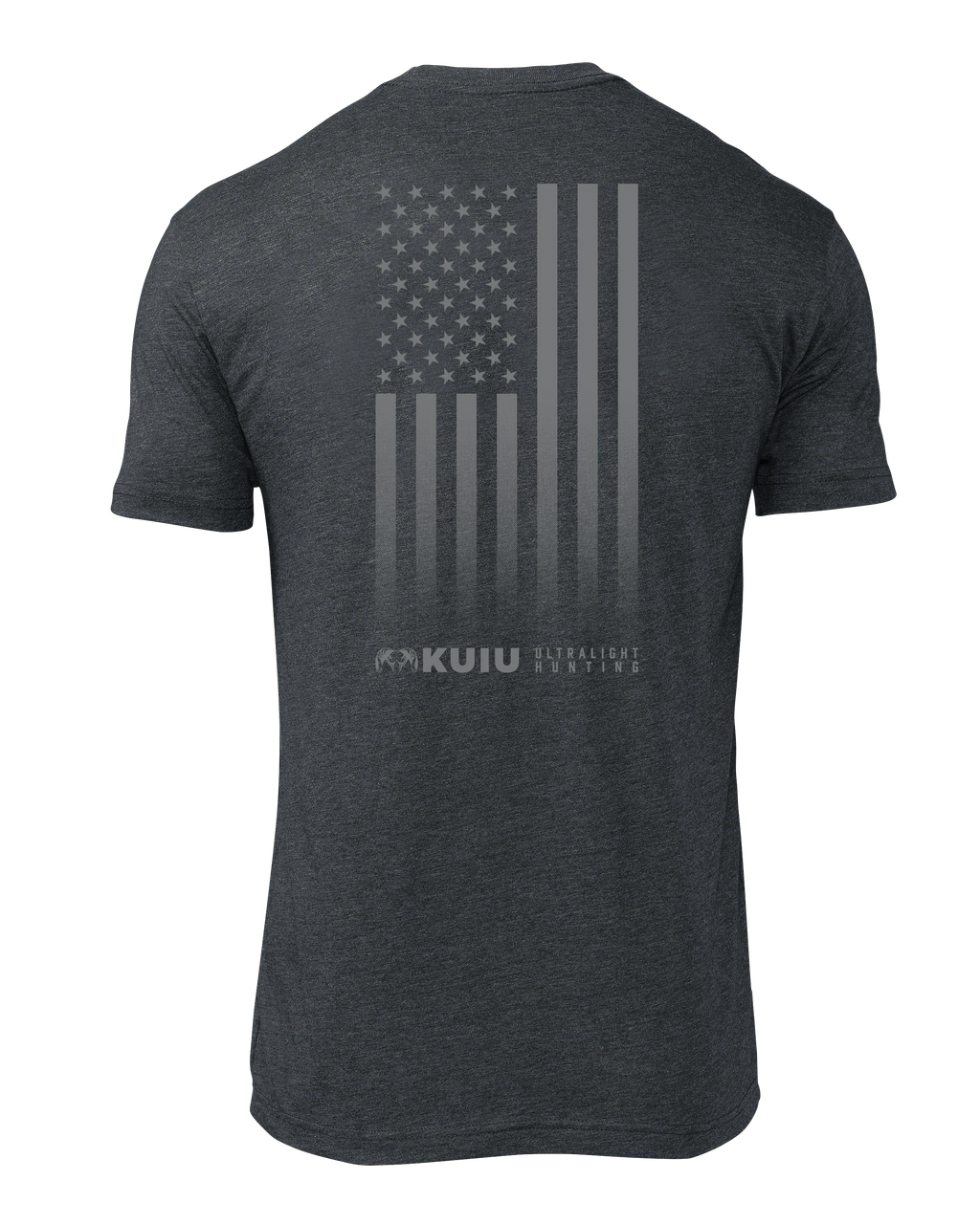 KUIU Vertical Flag Logo T-Shirt | Charcoal