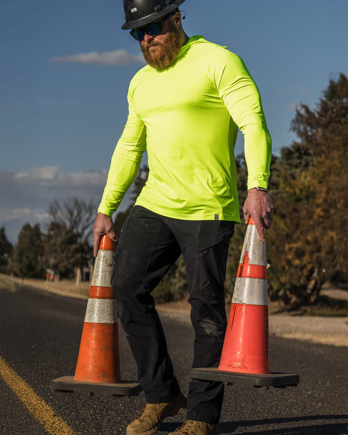 Workgrade Sun Hoodie | Blaze Orange