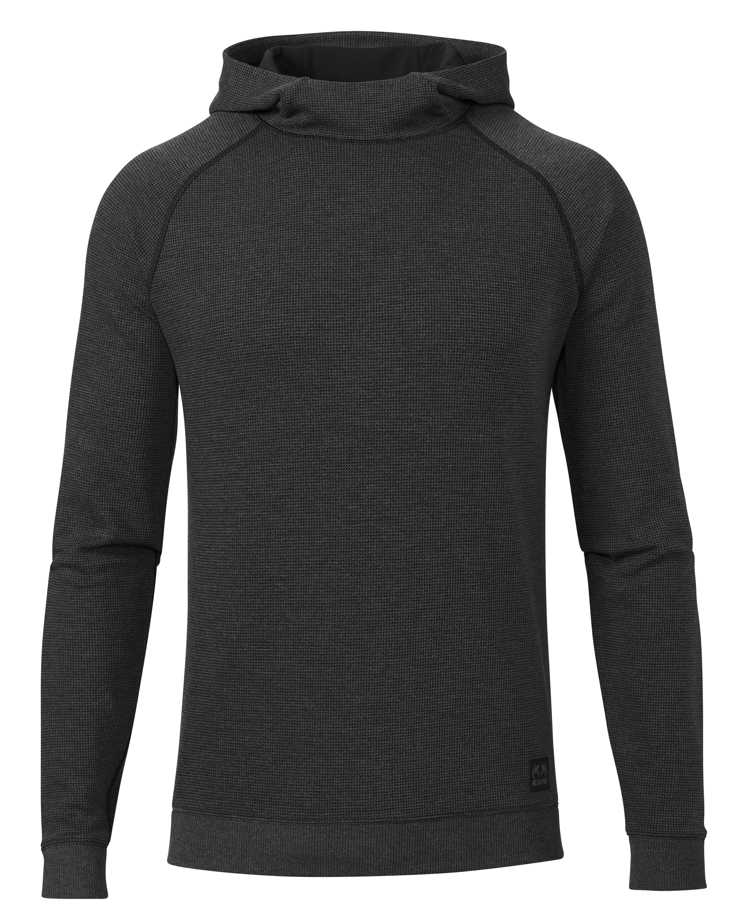 Canyon Waffle Hoodie | Black Heather