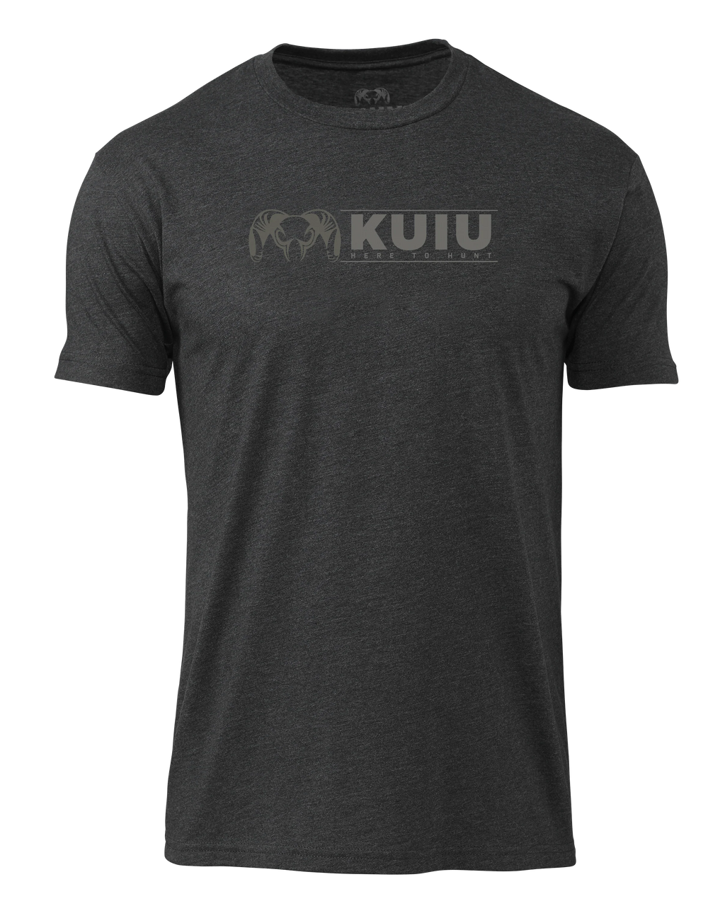 KUIU Here to Hunt Logo T-Shirt | Charcoal